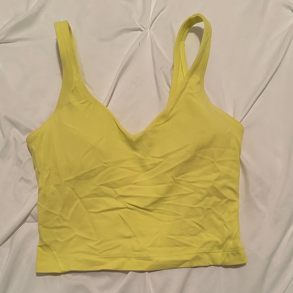lululemon athletica Yellow Tank Top